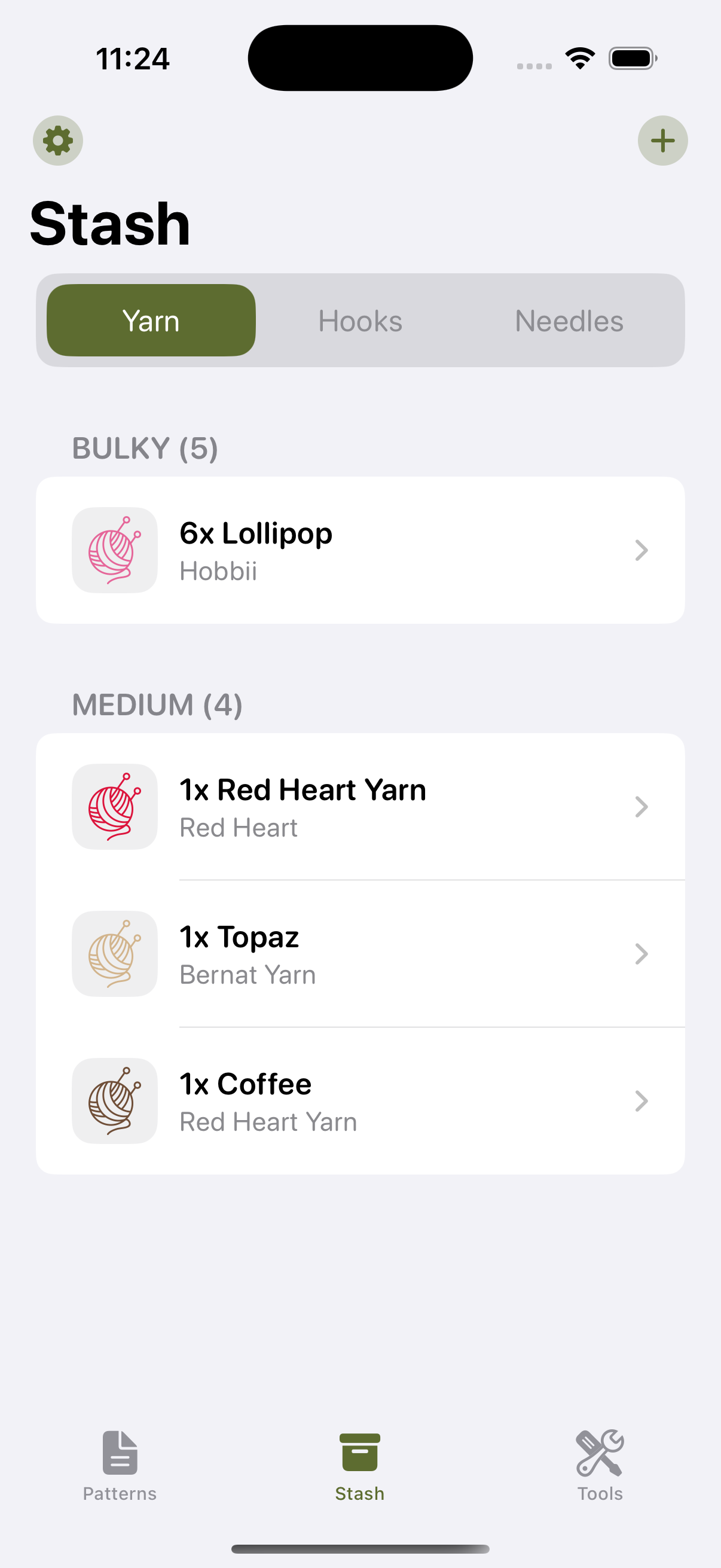 Stash Tracking Screenshot